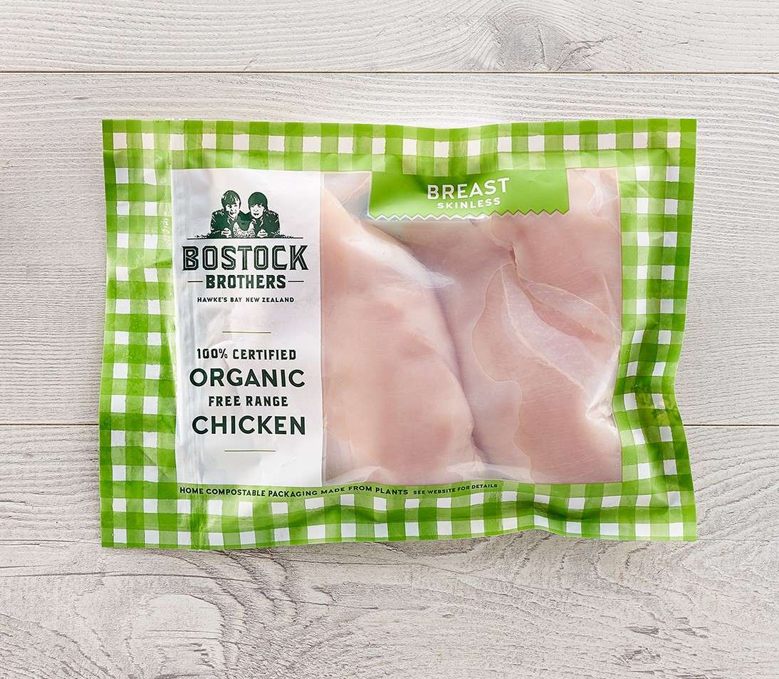 Bostock Brothers Organic Free Range Chicken Breast 500g