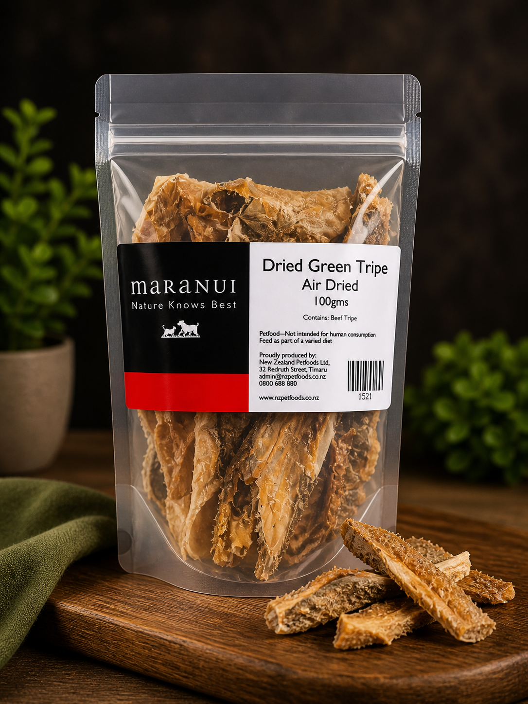 Air Dried Beef Green Tripe 100g