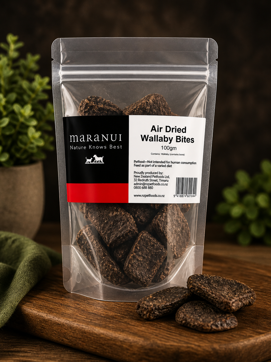 Air Dried Wallaby Bites 100g